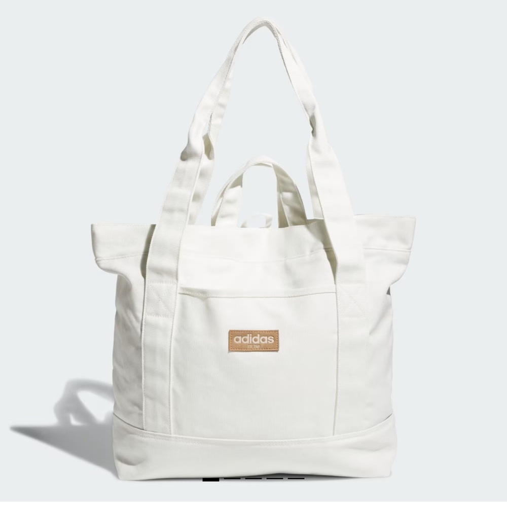 Adidas canvas court tote bag